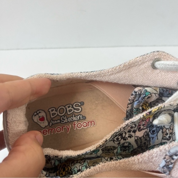 Skechers BOBS Slip On Memory Foam Sneaker Dog Print 10 - Picture 10 of 12